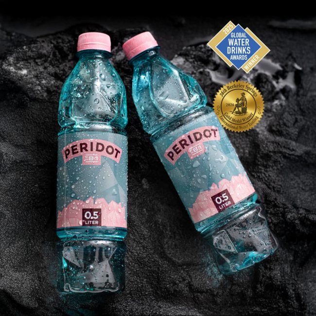 PERIDOT – Természetesen lúgos prémium ásványvíz - 0,5l