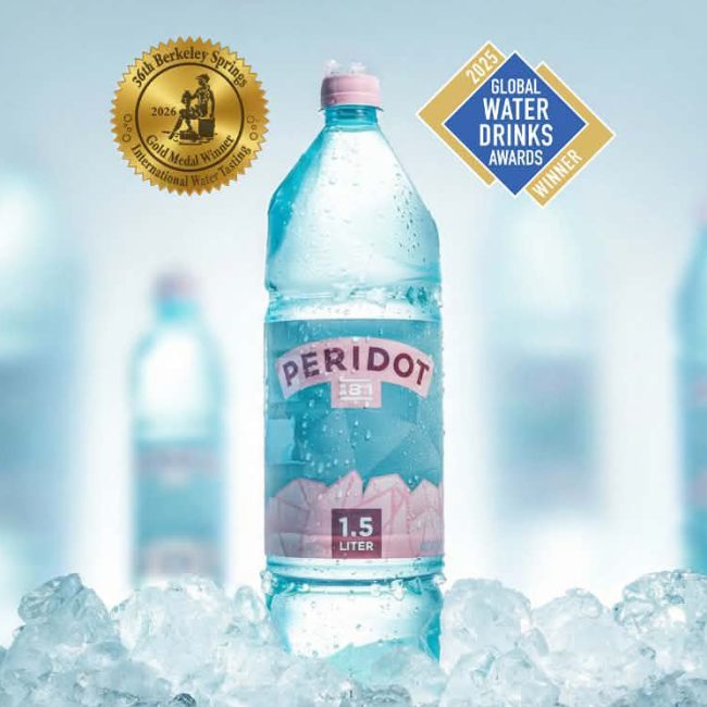 PERIDOT – Természetesen lúgos prémium ásványvíz - 1,5l